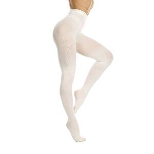 Frola Women's 80 Denier Soft Semi Opaque Solid Color Footed Pantyhose Tights